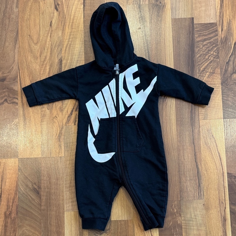 Nike Black and White Kids Footie One Piece